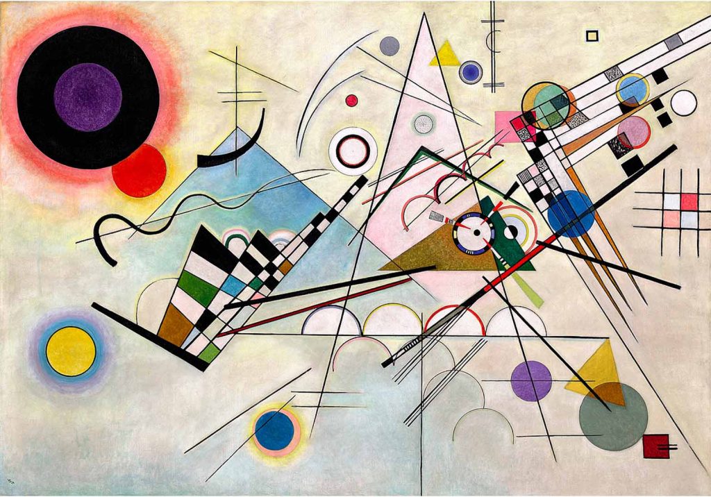 Komposition VIII - W. Kandinsky, 1923. Olio su tela - Guggenheim Museum, New York