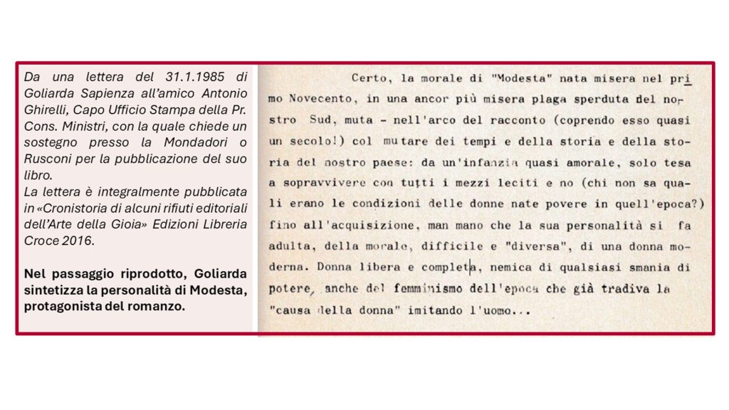 Passaggio del libro L'arte della Gioia che sintetizza la personalità del protagonista del romanzo