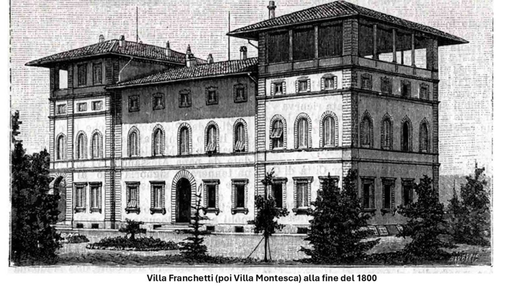 Villa Franchetti alla fine del 1800